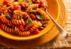 Cook macaroni in a pan just for two people.