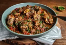 Positioned at an angle in an electric pressure cooker