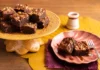 Coffee-flavored chocolate brownie