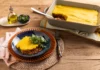 Meat and polenta skewer with pumpkin