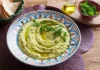 Mint-infused chickpea dip