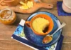 Mug cake made with banana and sugarcane milk